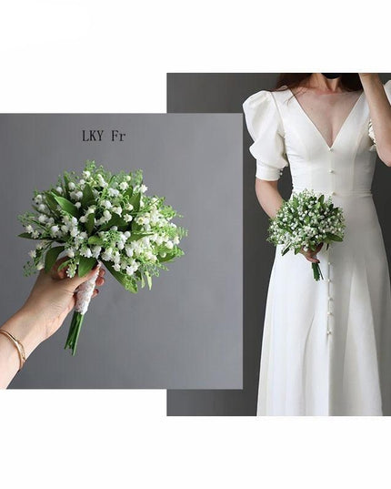 Timeless Elegance: Calla Lily and Lily of the Valley Bridal Bouquet