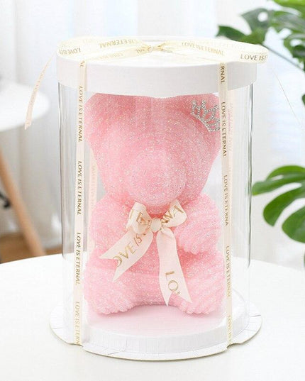 Elegant Handcrafted Crystal Bears - Exquisite 25cm Keepsakes for Memorable Moments