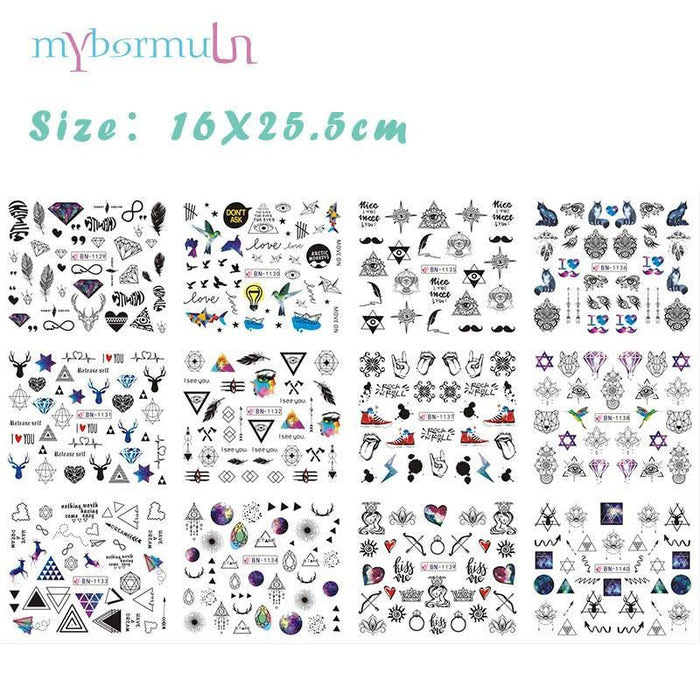 Winter Wonderland Russian Nail Art Decals
