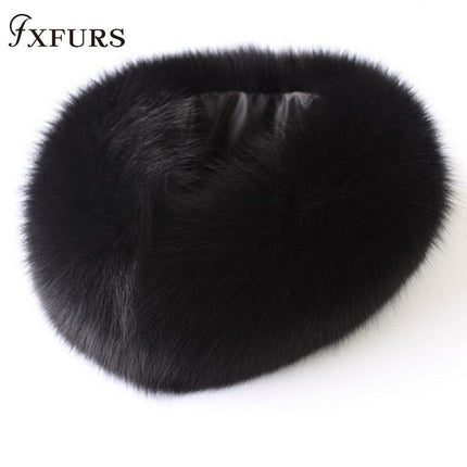 Luxurious Faux Fox Fur Collar Scarf with Magnetic Closure - Stylish Winter Accessory for Women