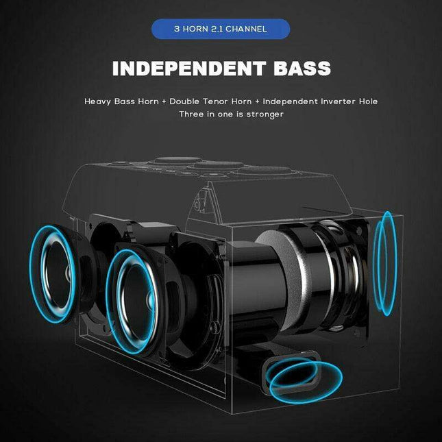 All-in-One Bluetooth Speaker with Alarm Clock & Subwoofer: Your Ultimate Audio Experience