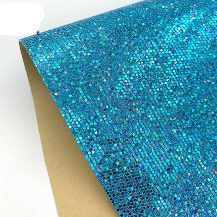 Sparkling Diamond Glitter Faux Leather Craft Sheets - Elevate Your DIY Projects