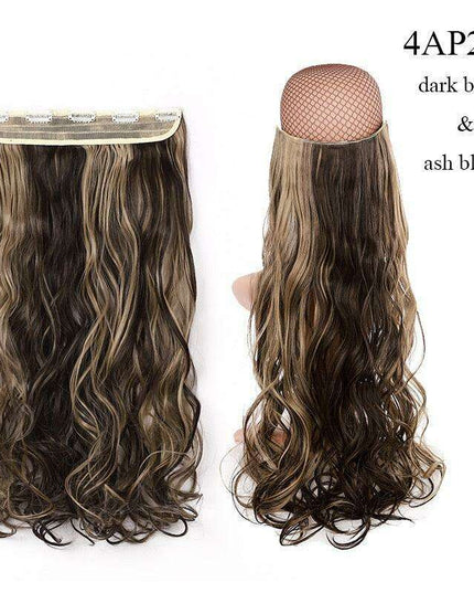 LuxeLocks 24" Curly Vibrant Synthetic Hair Extension - Effortless Glamour and Versatile Styling