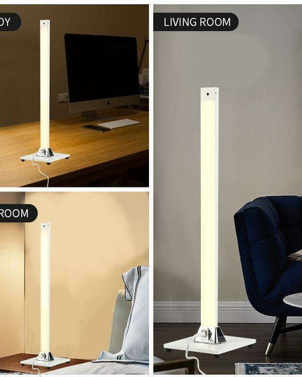 Sleek Remote-Controlled LED Floor Lamp with Dimmable Brightness for Sophisticated Indoor Ambiance