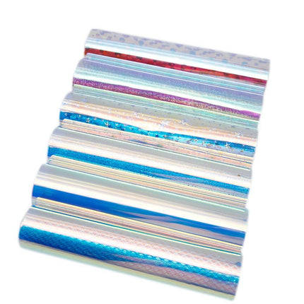 Iridescent PVC Synthetic Leather Jelly Fabric for Innovative DIY Creations