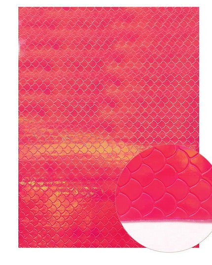 Crimson Glitter Faux Leather Crafting Sheets: Unleash Your Imagination