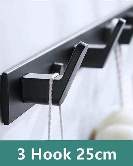 Chic Wall-Mounted Storage Organizer with Hooks and Shelf - Sleek Home Organization Solution