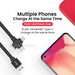 4-in-1 Retractable Charging Cable with Phone Stand for iPhone 12 Pro - Multi-Functional USB Cable for iPhone 14, 13, 12, 11 Pro - Versatile Charging Solution for Multiple Devices