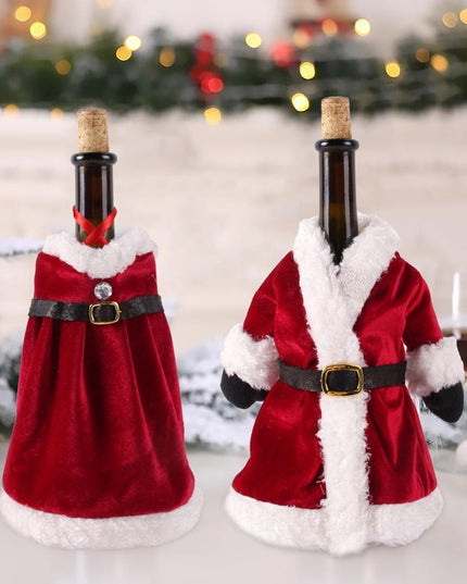 Holiday Cheer Wine Bottle Dress: Celebrate in Festive Elegance