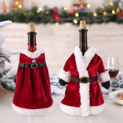 Festive Cheer Wine Bottle Cover - Perfect for Holiday Gatherings