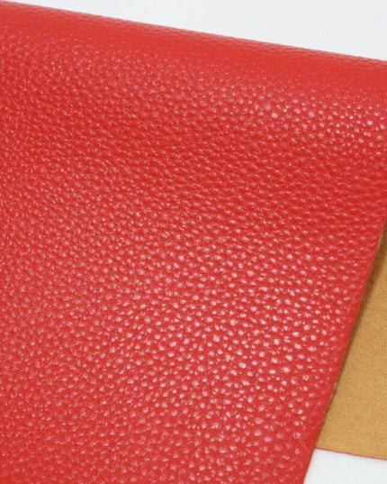 Elegant Litchi Pattern Vegan Leather Craft Sheet - A4 Size for Creative Projects