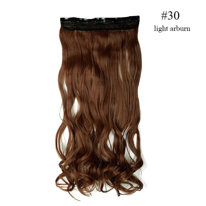 BENEHAIR Synthetic Hairpieces 24&quot; 5 Clips In Hair Extension One Piece Long Curly Hair Extension For Women Pink Red Purple Hair-0-Très Elite-30-24inches-CHINA-Très Elite