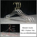 Stylish Acrylic Hanger Set with Attached Hanging Bar for Closet Organization