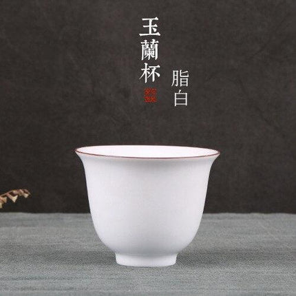 Handcrafted Elegance: Premium White Jade Porcelain Teacups for the Ultimate Tea Experience - Très Elite