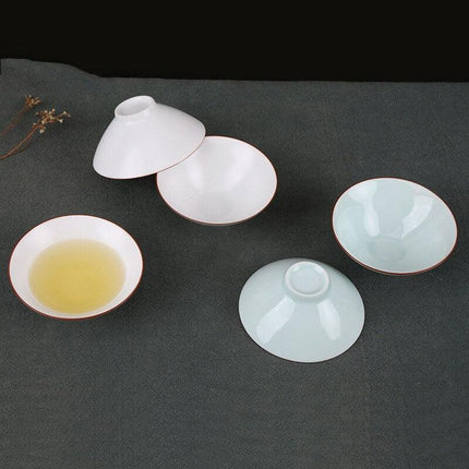 Handcrafted Elegance: Premium White Jade Porcelain Teacups for the Ultimate Tea Experience - Très Elite