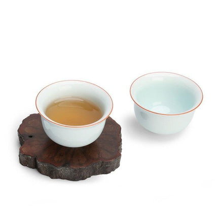 Handcrafted Elegance: Premium White Jade Porcelain Teacups for the Ultimate Tea Experience - Très Elite