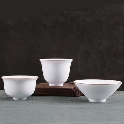 Handcrafted Elegance: Premium White Jade Porcelain Teacups for the Ultimate Tea Experience - Très Elite