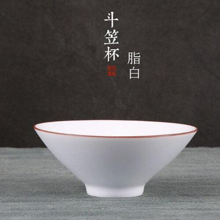 Handcrafted Elegance: Premium White Jade Porcelain Teacups for the Ultimate Tea Experience - Très Elite