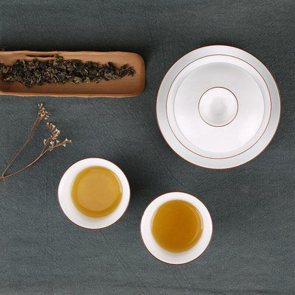 Handcrafted Elegance: Premium White Jade Porcelain Teacups for the Ultimate Tea Experience - Très Elite