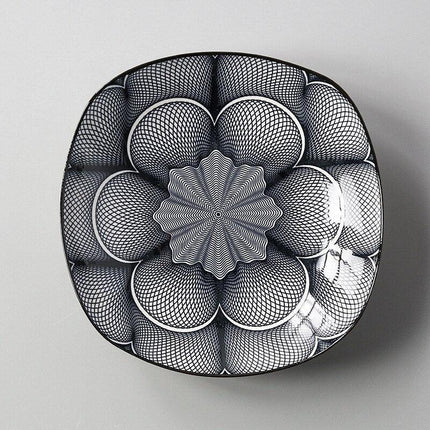 Handcrafted Japanese Square Ceramic Plate: Exquisite Table Artistry - Très Elite