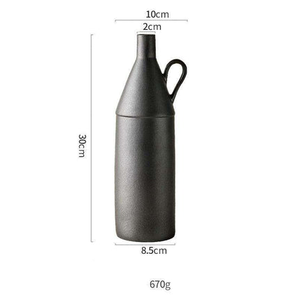 Handcrafted Modern Japanese Ceramic Vase - Unique Home Decor Accent - Très Elite