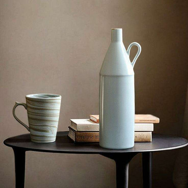 Handcrafted Modern Japanese Ceramic Vase - Unique Home Decor Accent