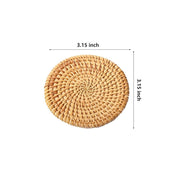 Handcrafted Rattan Coasters: Elegant Table Protectors for Stylish Living - Très Elite