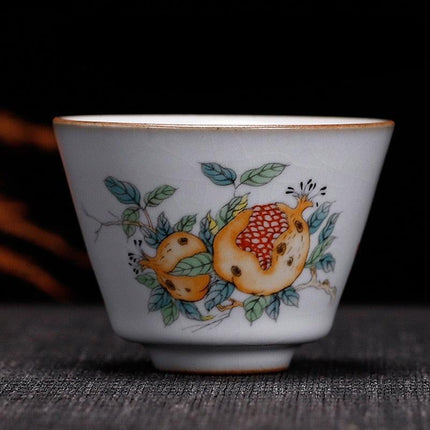 Handcrafted Ru Kiln Porcelain Tea Cup: A Sophisticated Touch to Your Tea Ritual - Très Elite