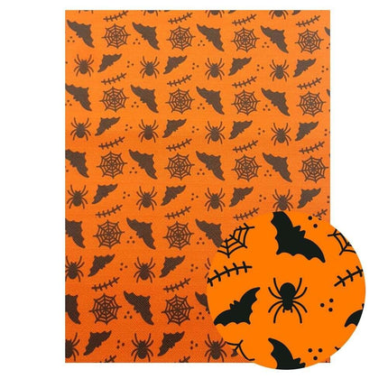 Hauntingly Delightful Faux Leather Craft Fabric for Creative Halloween Designs - Très Elite