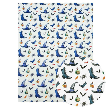 Hauntingly Delightful Faux Leather Craft Fabric for Creative Halloween Designs - Très Elite