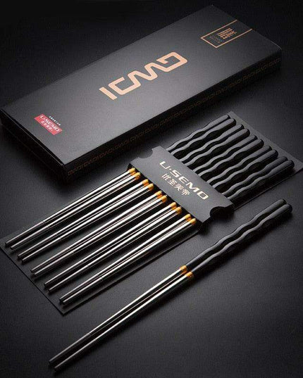 Elegant Stainless Steel Chopsticks - Enhance Your Dining Experience