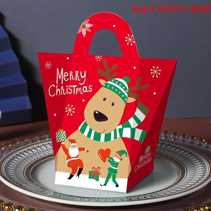 Christmas Cheer: Santa's Whimsical Candy Cottage Décor and Gift Box Set