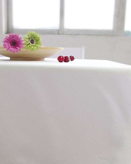 Sophisticated Adjustable White Table Cover for Every Event