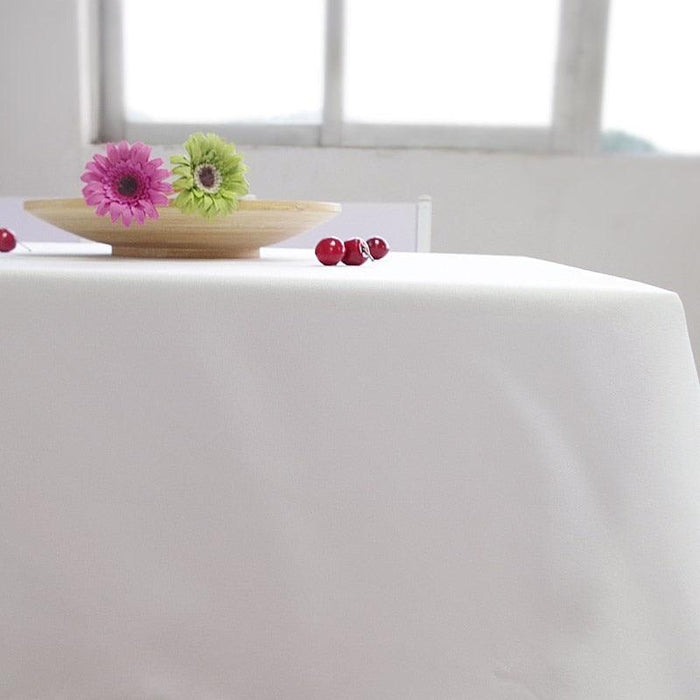 Elegant White Adjustable Table Cover for All Events