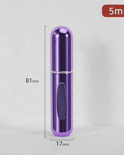 5ml Luxury Travel Perfume Atomizer: Stylish Aluminum Fragrance Sprayer for Sophisticated Journeys