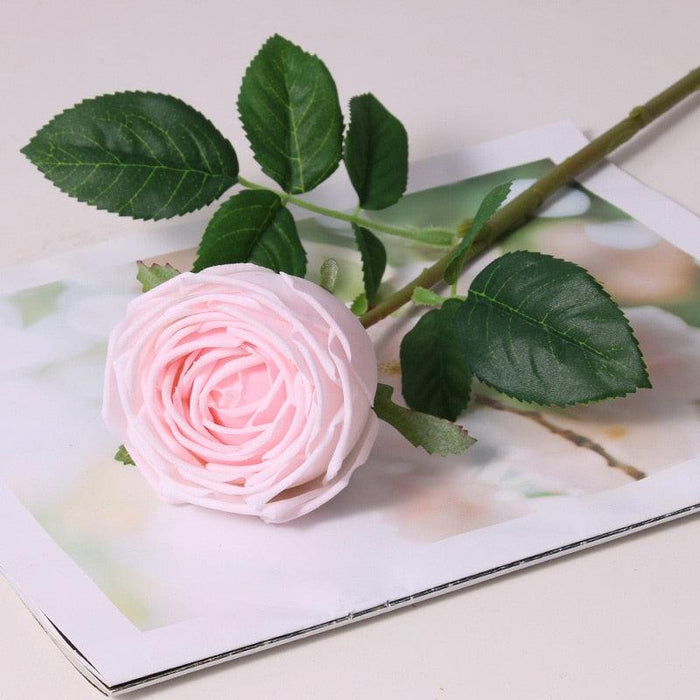 Luxe Hydrating Rose Floral Set - 5-Piece Realistic Artificial Arrangement