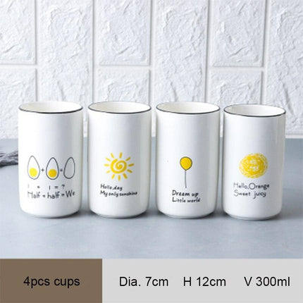 Nordic Charm Ceramic Dining Set - Contemporary Tableware Collection