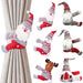 Joyful Santa Claus and Elk Festive Curtain Ornaments for Holiday Cheer