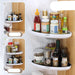 Bathroom Storage Solution: Snap-Up Corner Shelf Set with Shampoo Basket