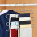 Efficient Stainless Steel 5-Tier Pant Hanger for Organized Closet Space