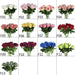 Luxurious 10-Piece Flannel Silk Rose Collection - Exquisite Floral Arrangement