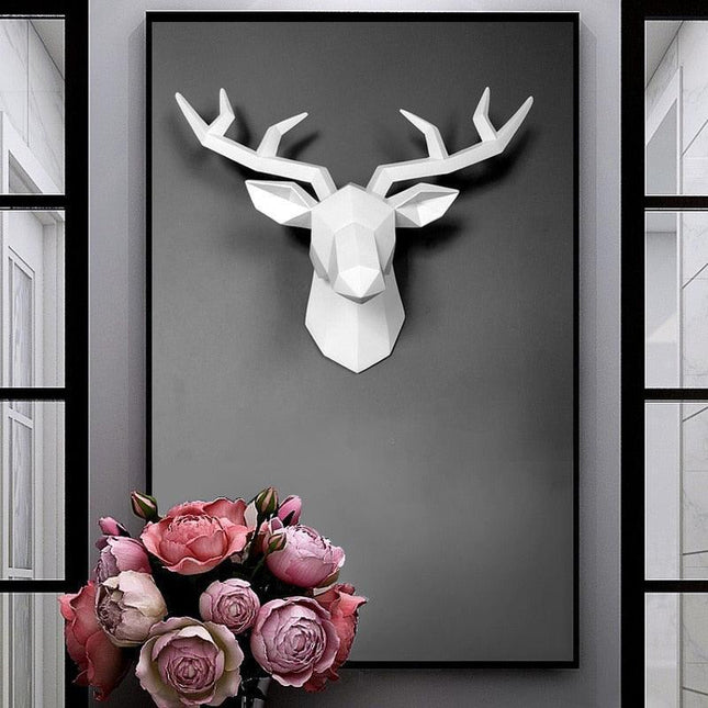 Stylish Wildlife Deer Head Sculpture for Modern Home Decor