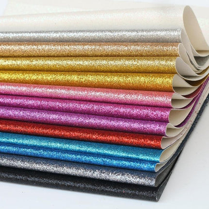 Sparkling Iridescent PU Leather A4 Crafting Sheets