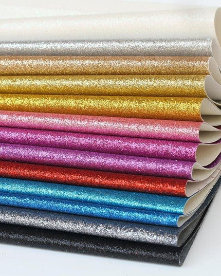 Sparkling Iridescent PU Leather A4 Crafting Sheets