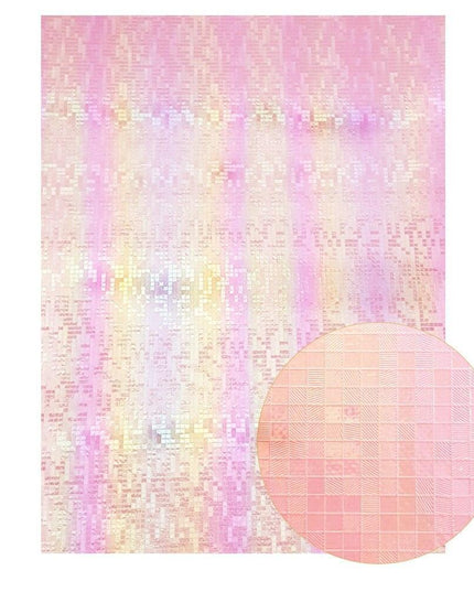 Glamorous Pink Glitter Faux Leather Craft Sheets - Perfect for Stunning Projects