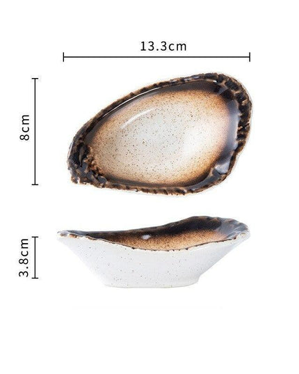 Charming Handmade Japanese Ceramic Snack Dish - A Touch of Elegance for Your Table