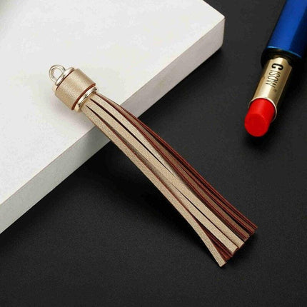 Vibrant 5-Piece Faux Leather Tassel Fringe Set for Creative Jewelry and Craft Projects