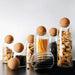 Elegant Glass Jar with Stylish Cork Lid for Modern Kitchen Storage