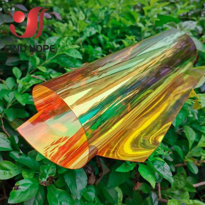 Rainbow Iridescent Vinyl Fabric - Enchanting DIY Crafting Material