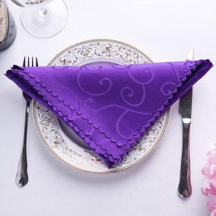 Elegant 10-Piece Polyester Table Linen Napkin Collection - Perfect for Sophisticated Dining